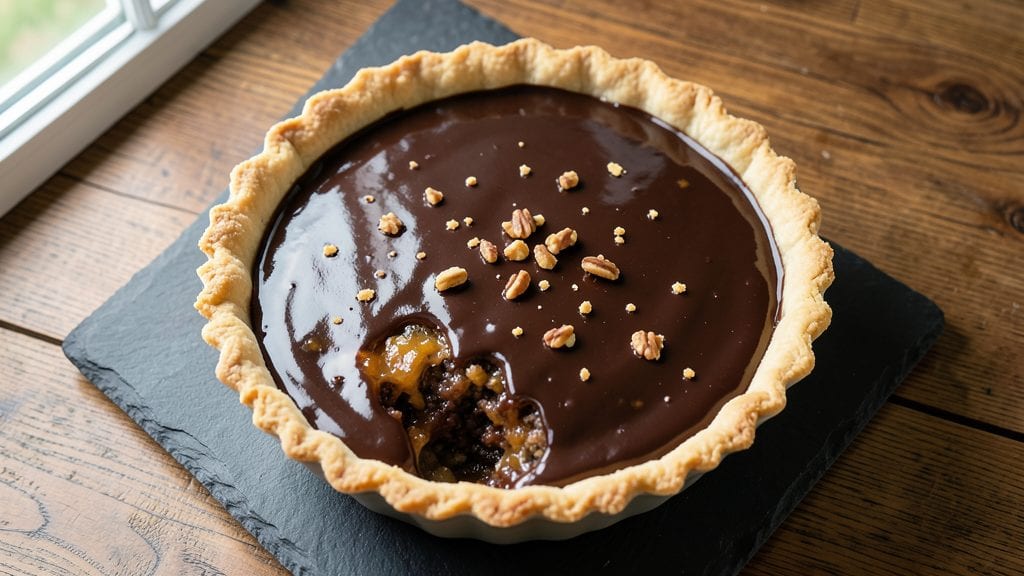Bk Hershey Pie Recipe: Molasses-Kissed Oat Crown Over Bursting Chocolate Layers