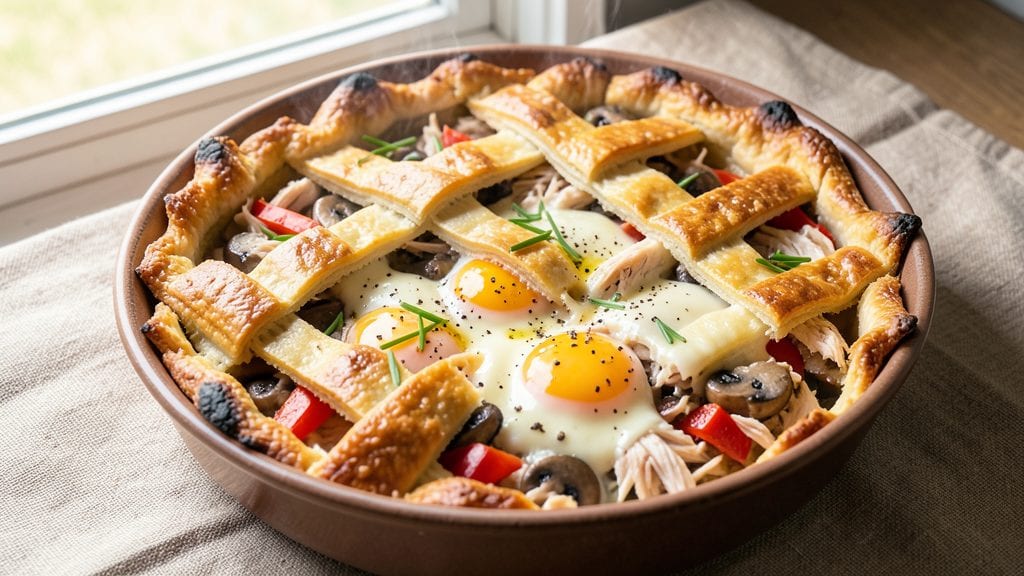 Breakfast Pot Pie Recipe: Flaky Crown Over Savory Meat and Veggies