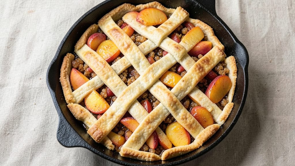 Cobbler Pie Recipe: Spiced Fruit Filling Crowned With Crunchy Oat Topping