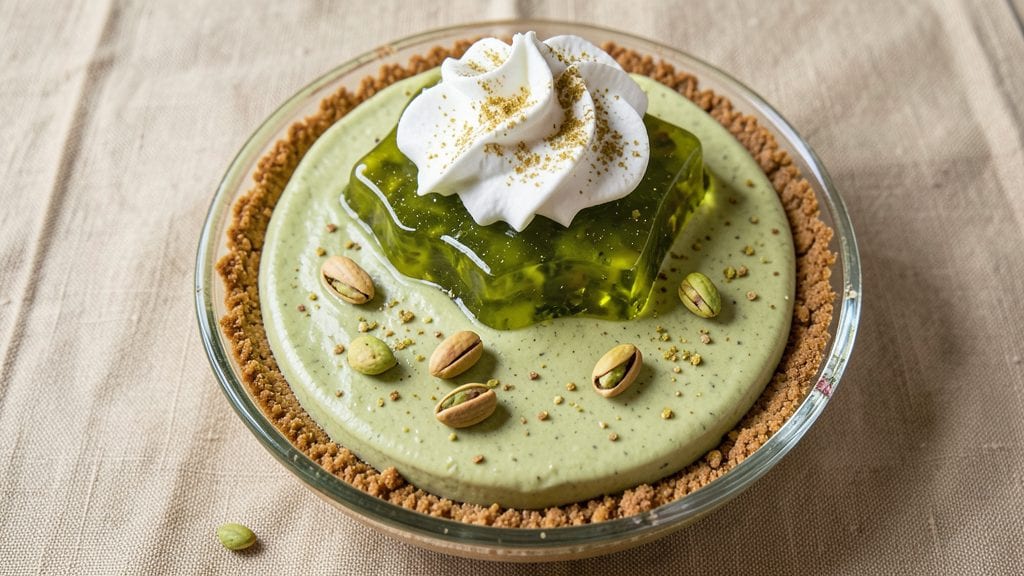 Jello Pistachio Pudding Pie Recipe: Crunchy Top, Silky Swirls in One Bowl