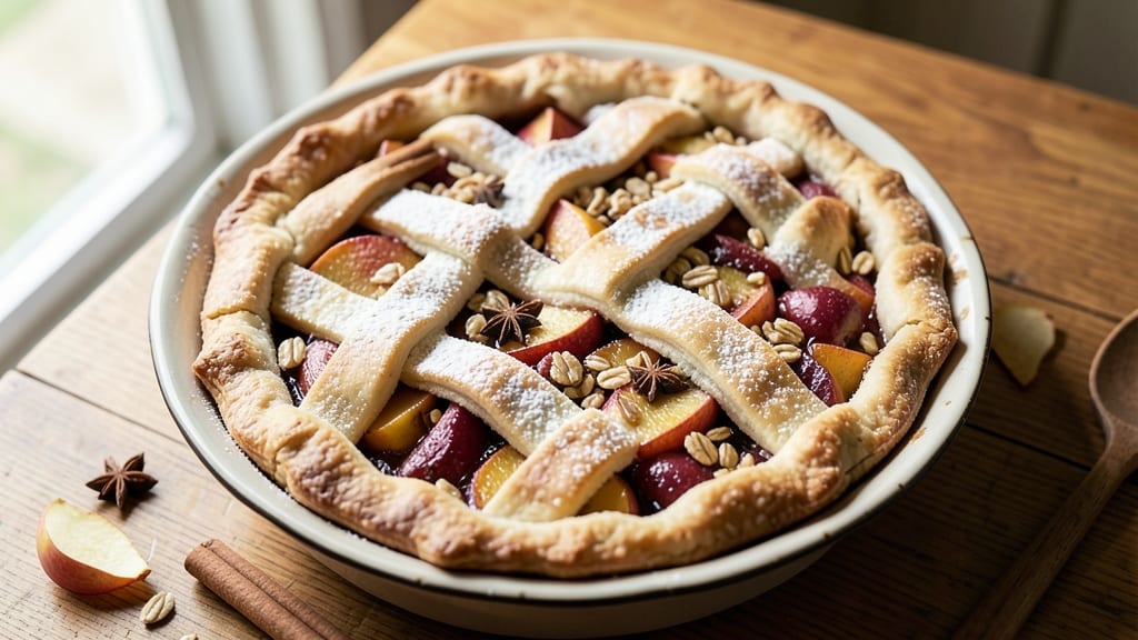 Martha Stewart's Old Fashioned Apple Pie Recipe: Buttery Oat Crown That Stays Crisp All Night