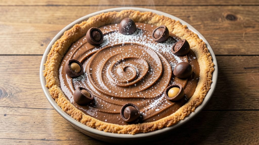 Peanut Butter Pie With Reese's Peanut Butter Cups Recipe: Fudgy Swirls and Crunchy Bites in One Bite