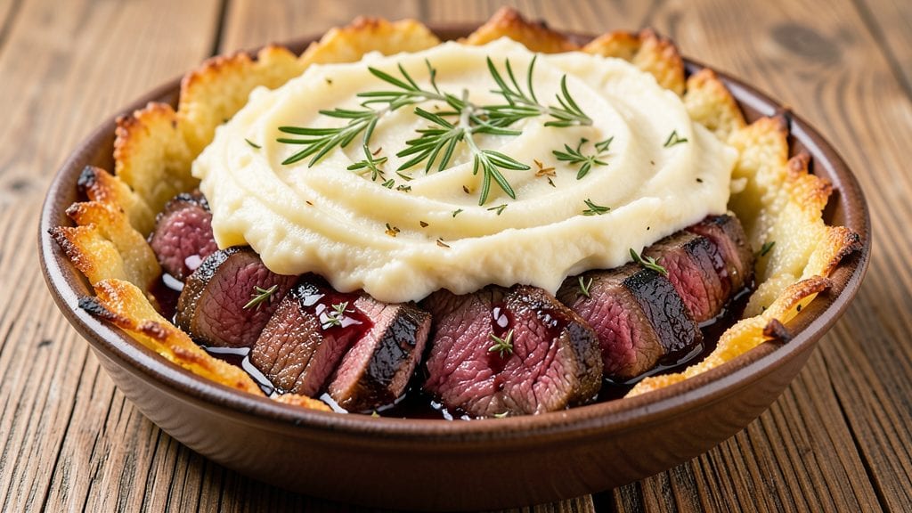 Prime Rib Shepherd's Pie Recipe: Slow-Roasted Beef with Crispy Potato Crown