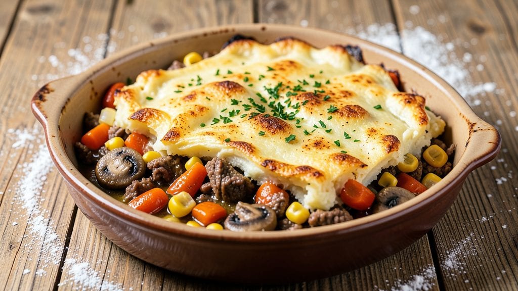 Shepherd's Pie Recipe No Peas: Savory Meat and Fluffy Potato Crown